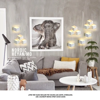Luces led decoracion moderan, jednostavan kreativni zidna svjetiljka LED spavaća soba комбинируемый Nordic lampe dnevni boravak hodnik hotel zidne lampe