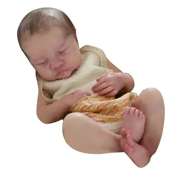 Slatko novorođene lutka mekana silikonska Vinil realno novorođene lutka je povremni odjeća X6I5