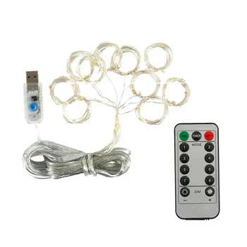 3M LED USB Power Remote Control zavjese nevjerojatan svjetla božićne vijence niz led svjetla Party Garden Home Decor Vjenčanje