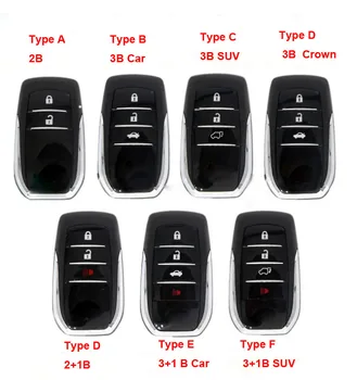 Smart Remote Key Shell za Highlander Toyota RAV4 Camry Prado Corolla Rezi Crown zamjena ključ vozila gredica torbica