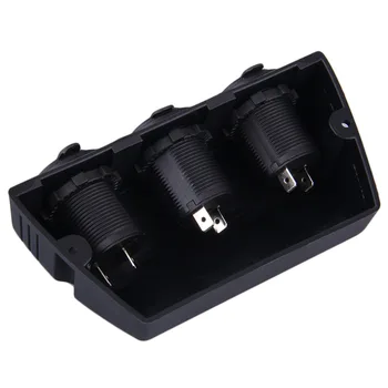 Univerzalni mini prijenosni 3 u 1 Crni auto upaljač cjepidlaka 12V punjač adapter za napajanje auto oprema topla rasprodaja