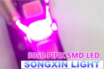 1000 kom./lot SMD 5050 pink smd LED Diode 5050 smd smt pink led PLCC-6 3-čips 5.0*5.0 mm 60Ma-0.2 W super svijetle najbolju kvalitetu Novi