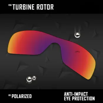 OOWLIT 3 kom polarizirane sunčane naočale izmjenjive leće za Oakley Rotora turbine OO9307-crna i crvena vatra i led plavi