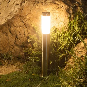 E27 vodootporan stup od nehrđajućeg čelika svjetlo Vanjski vrt travnjak lampa aluminijski stup stup svjetla krajolik travnjaka bitve svjetlo
