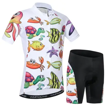 2020 Kids Cycling Jersey Set Summer Bike Jersey Shorts Suit Children MTB Road Bicikle Clothes Boy Biciklizam Odjeca Top bottom