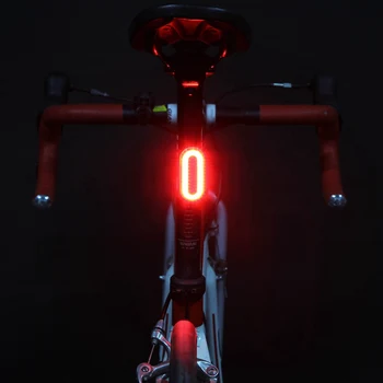 Bicikl COB dugo svjetlo USB-punjive led otporna na habanje znak upozorenja bljeskalica stražnja svjetla vodootporan dugo svjetlo Biciklizam oprema