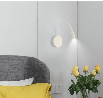 Noćni zidne lampe spavaća soba lampa je jednostavna, moderna kreativni prolaz stepenice pozadina zidne lampe