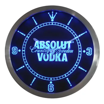 Nc0475 Absolut Vodka neonski osvijetljeni znakovi led zidni satovi