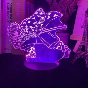 Akril Led svjetlo noći anime Ubojica Demona Агацума zjenicu figurica za djecu Dječje Spavaća soba dekor cool Kimetsu No Yaiba lampa poklon