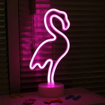 Kaktus oblik LED neonski znak svjetlo Božić stranka romantična vjenčanja dječja soba uređenje doma USB baterije flamingo noćno svjetlo