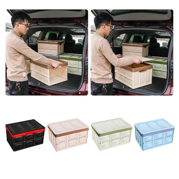 Kutija za pohranu u prtljažniku automobila sklopivi otpatke s poklopcem Black_30L