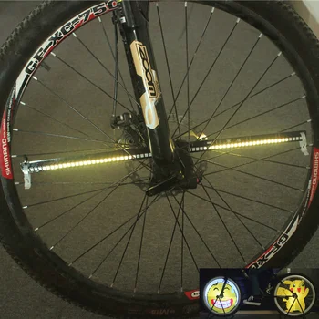 128 DIY led za Bicikle Svjetla Bike Wheel Spokes Light šarene programabilni motor gume Luces Lamp Image For Night Riding