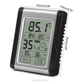 Digitalni LCD termometar hygrometer manometar mjerač interne e-temperature E06A