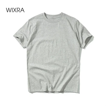 Wixra Ljetnim Čvrste Majice Svakodnevne Ženske Pamučne Majice Kratkih Rukava Ženske Slobodne Vrhovima Dame Nova Moda Plus Size