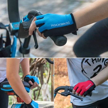 ROCKBROS Biciklističke rukavice pola prsta Biciklističke rukavice otporne na udarce prozračni MTB mountain bike rukavice muški sport biciklizam odijevanje
