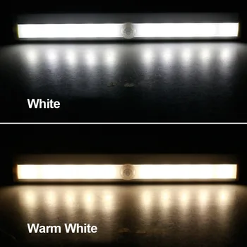 Motion sensor LED Night Light Battery Power Bulb Cabinet ormar kredenac predsoblje bar knjiga svjetiljke tvrd bend zidne lampe