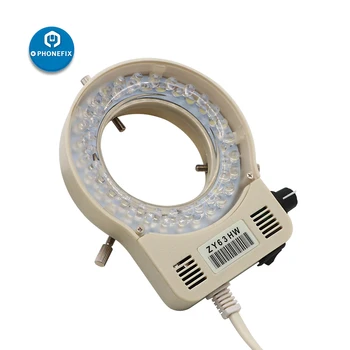 Mikroskop LED žarulja trinokularnih Led Light lampa prsten podesiv 100-240 za popravak pločica telefona PCB Chip Repair