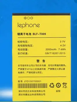 Za Lephone / T708 W7 T7+ T708S BLF - T009, punjiva li-ion ugrađena baterija je litij-polimer baterija