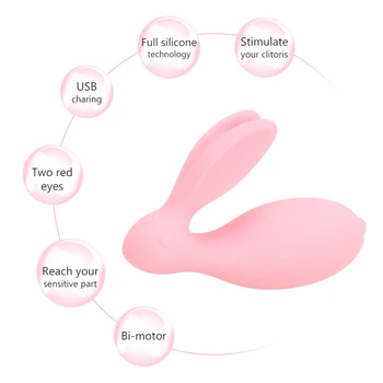 OLO Double Shock Wearing Jump Egg Remote Control Vibrator stimulator klitorisa seks igračka za par bežični G-Spot vibrator Rabbit