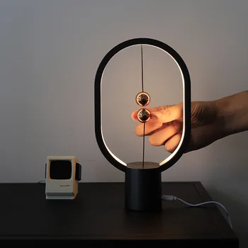 USB Powered Mini HENGPRO Balance LED lampe elipsa magnetski zračni prekidač zaslon osjetljiv na zatamnjenje briga za vaše oči noćno svjetlo poklon dekor