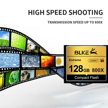BLKE Memory Card 128GB 64GB 32G 16G CF Kartica Extreme High Speed Compact Flash Card UDMA7 Full HD Video kamera Canon Nikon