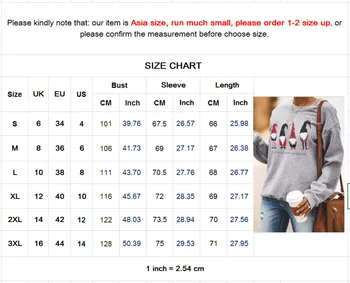 2020 Božić majica ženska Nova dva stila dugi rukav majica Dama pulover siva Božić odjeća plus veličine S-3XL