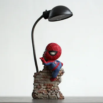 Super Spiderman Avengers Union 3 Led Night Light Bindemittel Obrtni Kid ' s Home Desktop lampe figurice rođendan Božić svadbene darove
