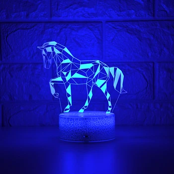 2020 nove djeca svjetlo noć 3D LED Night Light kreativni stol ночники romantični Zebra svjetlo djeca grill uređenje doma pokloni