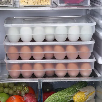 34 mreža jaje kutija za pohranu hladnjak hrana očuvanje kutija organizator suđe za kuhanje / plastični pladanj povrća stalak pad dokaz