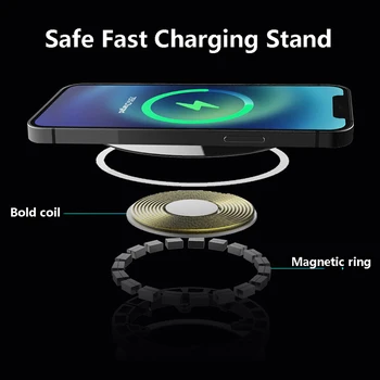 Magnetsko auto bežični punjač za Magsafe iPhone 12 Pro ProMax 12Mini 15 W brzo punjenje držača telefona Magnet otvor nosač