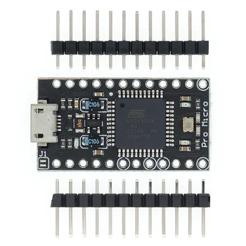 Pro Micro ATMEGA32U4 5V/16MHZ modul s skidač za arduino MINI USB/Micro USB s 2-in-line engine pinskim priključkom za arduino
