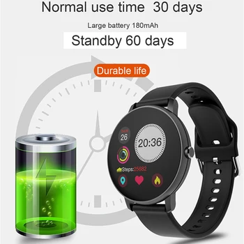2020 puni zaslon osjetljiv na smart satovi muški krvni tlak Smartwatch žene vodootporan otkucaja srca tracker je sportski satovi za Android i IOS