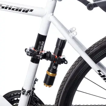 360 ° rotacija Biciklizam isječak spona držač za bljeskalicu držač za pričvršćivanje, univerzalni bicikl led svjetiljka Baklja nosač amortizera