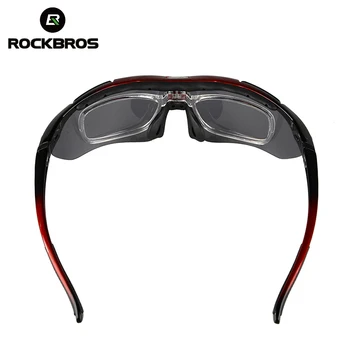 ROCKBROS polarizovana 5 leća Biciklizam sunčane naočale crna UV400 Biciklizam naočale bicikl naočale za muškarce ribolov bicikl naočale 29 g
