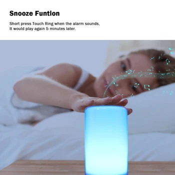 Noćni Punjiva lampa Smart LED Touch Control Night Light indukcijski kratka inteligentni prijenosni žarulja RGB 7 boja promjena
