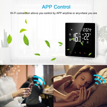 16A WiFi Smart Thermostat Controller programabilni digitalni regulator temperature LCD zaslon osjetljiv na dodir s upravljanjem programom