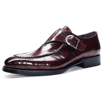 Klasični крокодиловый uzorak poslovne cipele na ravne cipele muške dizajnerske večernje haljine, kožne cipele muške natikače pokloni za Valentinovo cipele