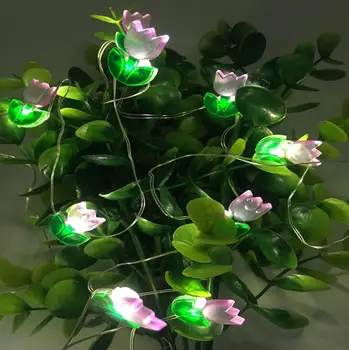 Led dekorativne pretinca za baterije cvijet lampe niz toplo bijelo spajala simulacija bakrene žice lampe