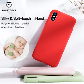 SmartDevil tvrdi silikon za iphone 11 pro XS MAX XR X torbica za telefon IPhone 7 8 plus Case Slatka Fashion Simple Soft Candy Color