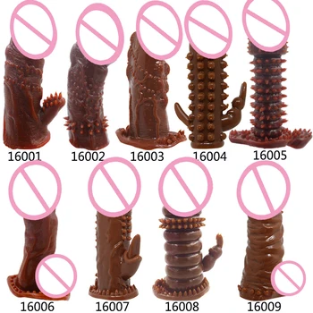 Kondomi silikonski za povećanje penisa, seks igračke za muškarce punila penisa vrećice za odrasle intimne proizvode za višekratnu upotrebu dildo петушиные prsten
