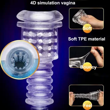 Automatsko masturbator 45 mm teleskopski masturbacija za osobe dojenče muški masturbator 10 Brzina Masterbation adult Sex igračke.