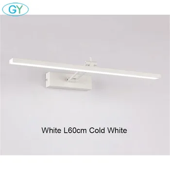 Unutarnji led zidna svjetiljka stalak zidna lampa bijela crna, vodootporan aluminijski rasvjeta kupaonica wc ogledalo svjetlo make-up