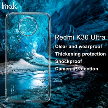 Imak prozirna torbica za Xiaomi Redmi K30 Ultra TPU stražnji poklopac torbica s zaštitu objektiva fotoaparata