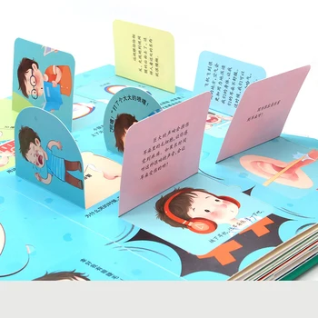 Enciklopedija ljudskog tijela za malu djecu naše tijelo Dječje knjige 3D prikazuje kratko uputstvo knjiga flip knjiga 3-10 godina manga strip dječje knjige