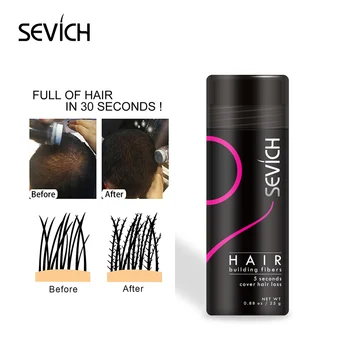 Sevich 10 boja 25 g vlakana kose Proizvodi za gubitak kose Keratin zadebljanje sprej kose ekstenzije vlakna u prahu ponovni rast kose