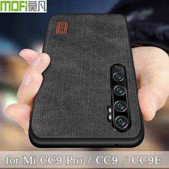 Mofi For Xiaomi cc9 pro Case for Mi Note 10 pro Cover telo Silikon šok-dokaz traperice umjetna koža crna TPU MOFi Original