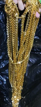 Ogrlica Dubai zlatna boja ogrlica 120 cm žene djevojka supruga mladenka