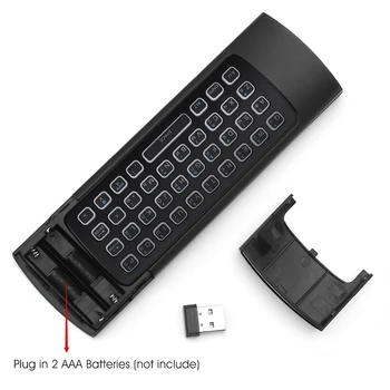 Novi hot bežična tipkovnica MX3 za X96 H96 T3 Smart Remote Control 2.4 G RF Backlit Air Mouse s glasovnim mikrofonom za Android TV Box