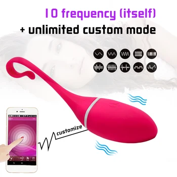 Bežični vibrator seks-igračka za žene G-spot klitoris vibrator aplikaciju Bluetooth daljinski upravljač stimulans Vagina masaža Skakanje jaja