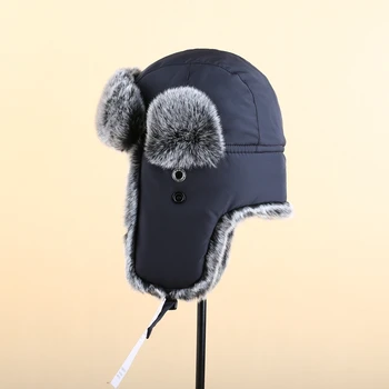 Popust izuzetno hladno vrijeme ушанка kape super plus veličina 63 cm, zimske kape šeširi vodootporna tkanina šešir